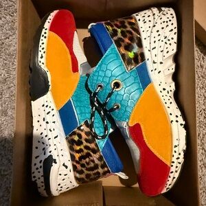 Colorful Animal Print Sneakers